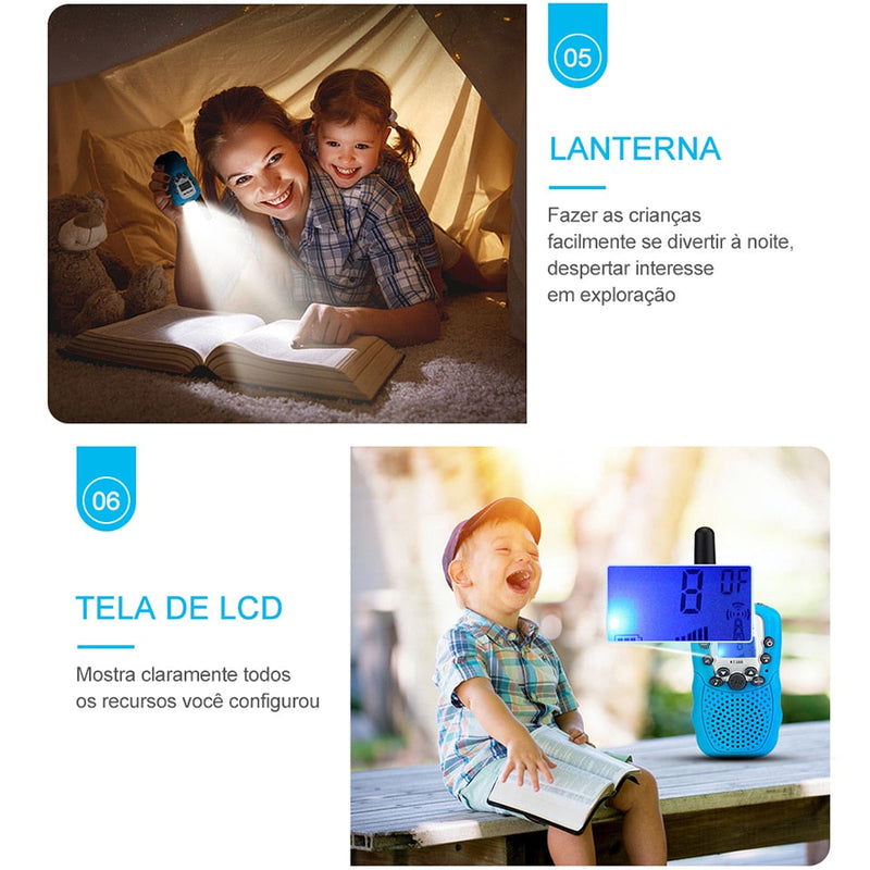 Walkie Talkie Portátil infantil - Eu Pagaria