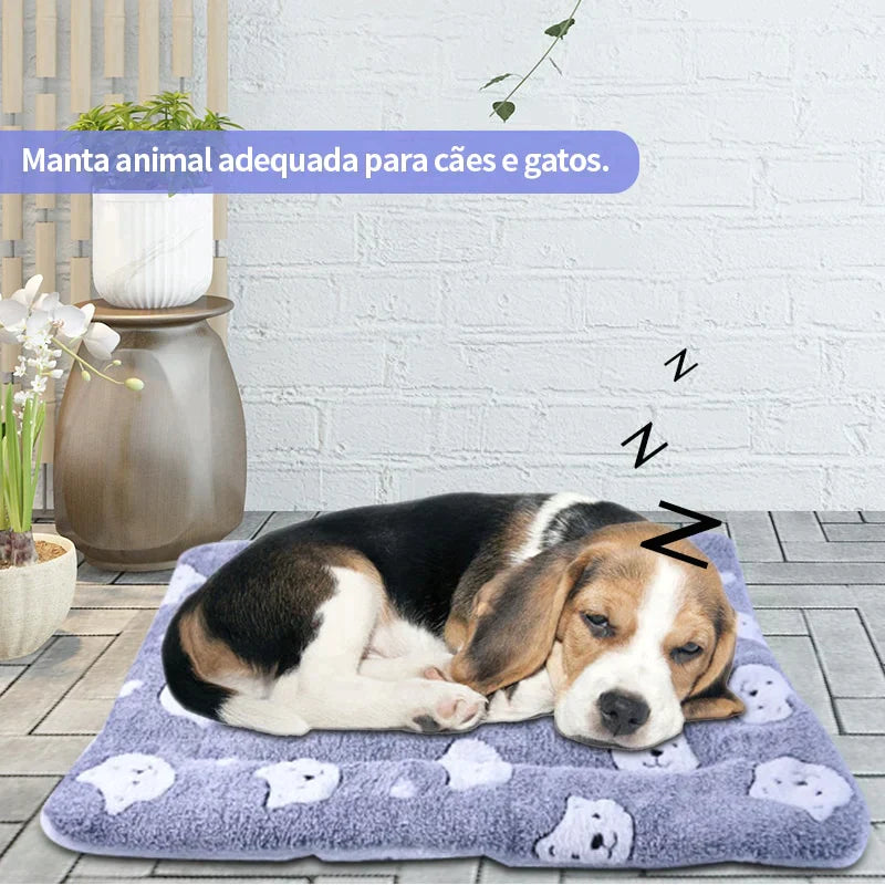 Cobertor peludo - serve como caminha para seu pet - Eu Pagaria