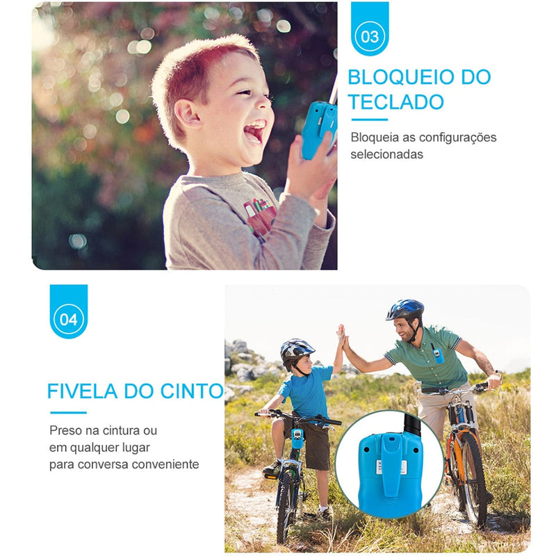 Walkie Talkie Portátil infantil - Eu Pagaria