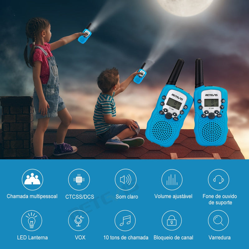 Walkie Talkie Portátil infantil - Eu Pagaria